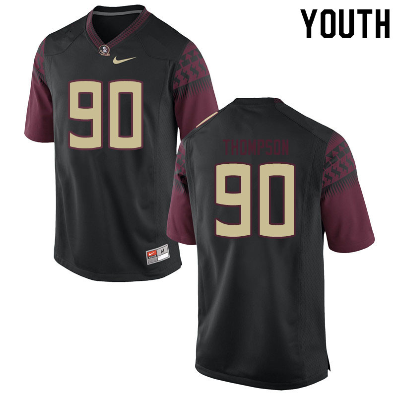 Youth #90 Tru Thompson Florida State Seminoles College Football Jerseys Sale-Black
